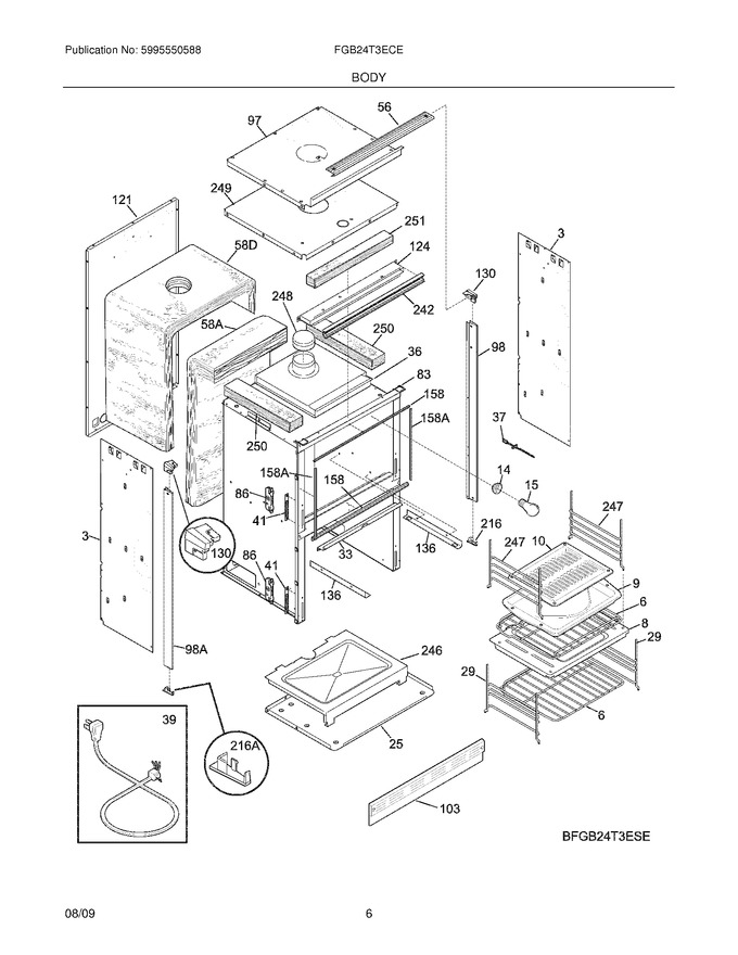 Diagram for FGB24T3ECE