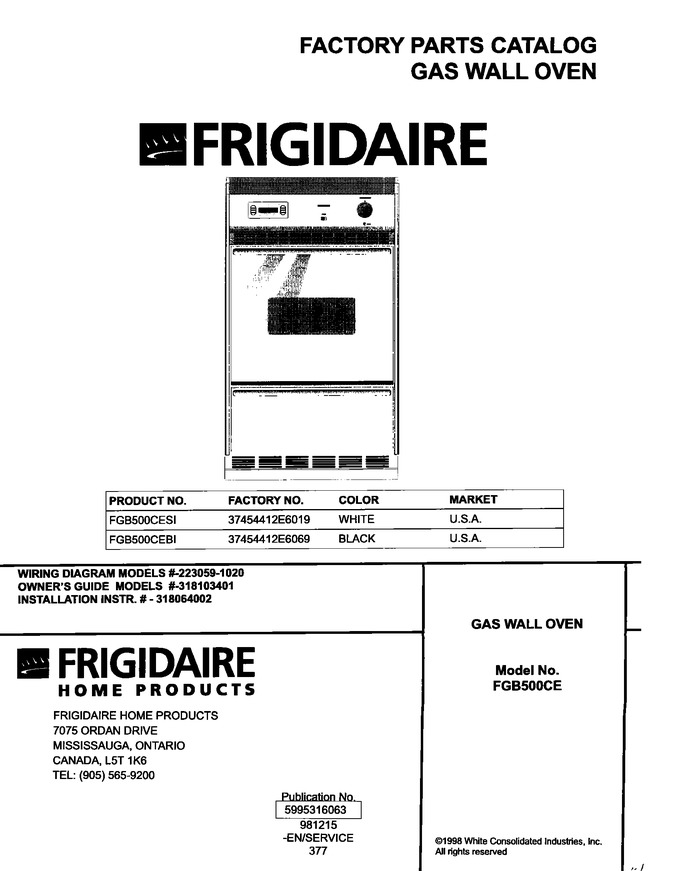 Diagram for FGB500CEBI