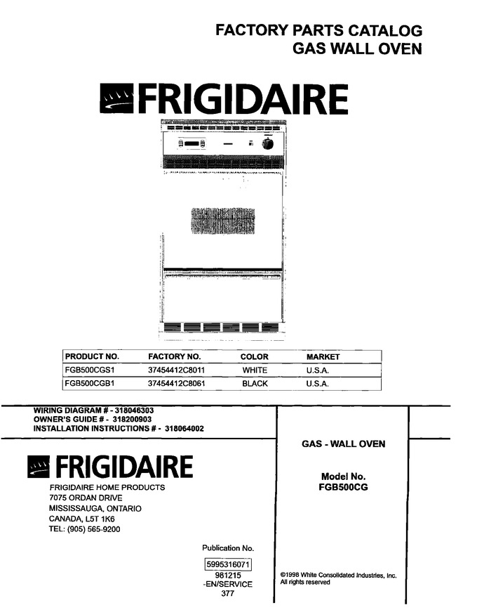Diagram for FGB500CGS1