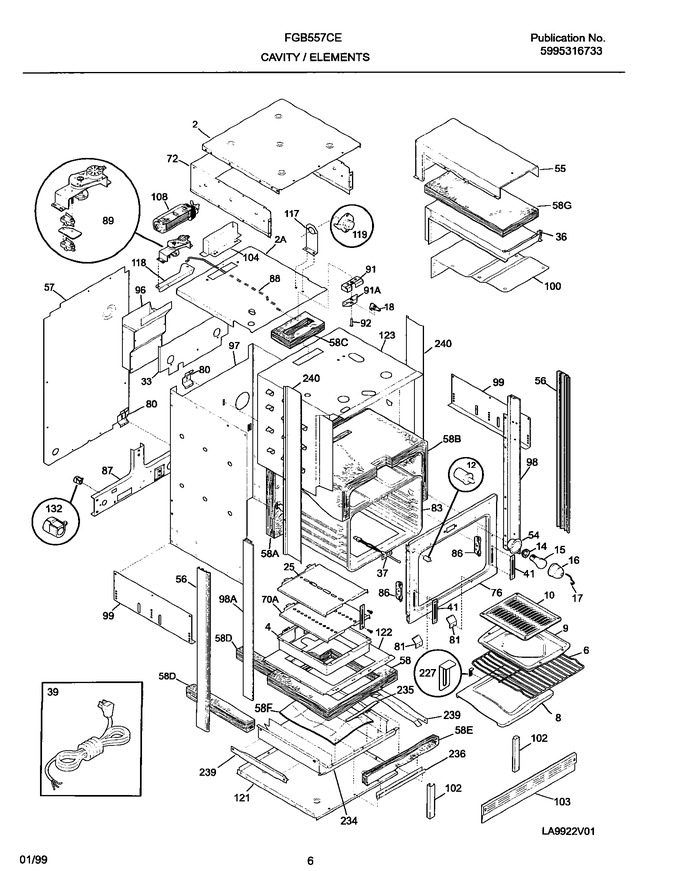 Diagram for FGB557CESI