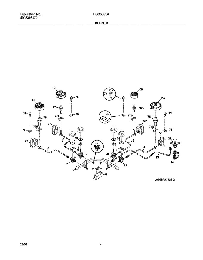 Diagram for FGC36S5AWB