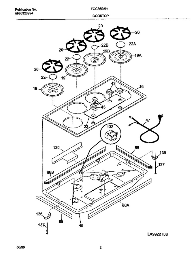 Diagram for FGC36S5HDA
