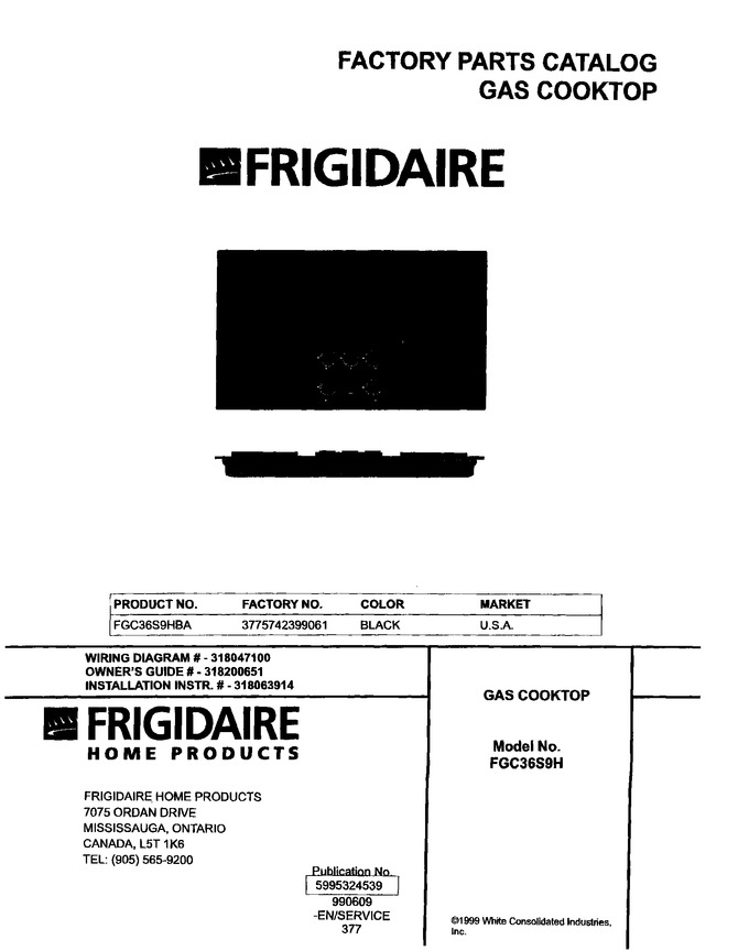 Diagram for FGC36S9HBA