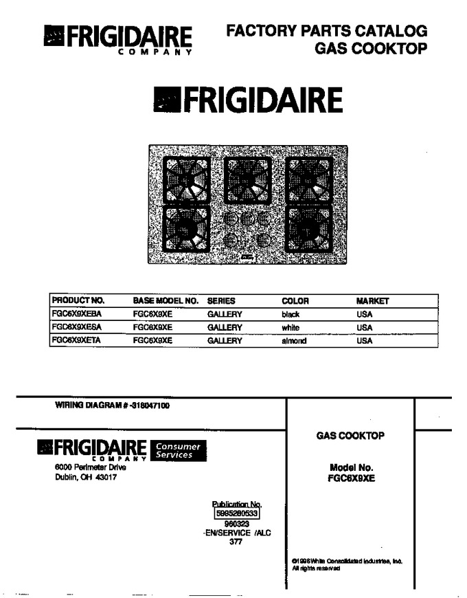 Diagram for FGC6X9XESA