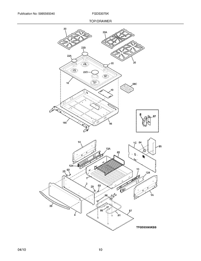 Diagram for FGDS3075KBB