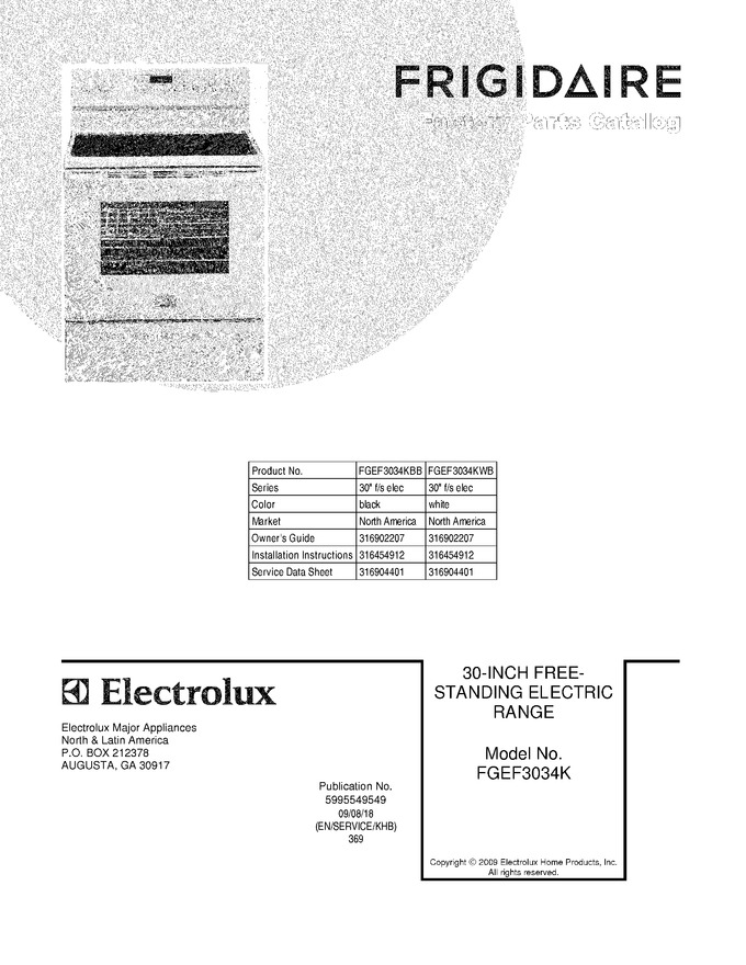 Diagram for FGEF3034KWB