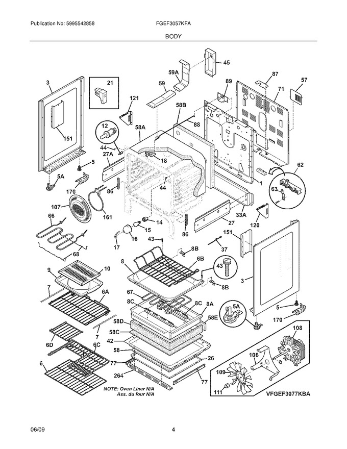 Diagram for FGEF3057KFA