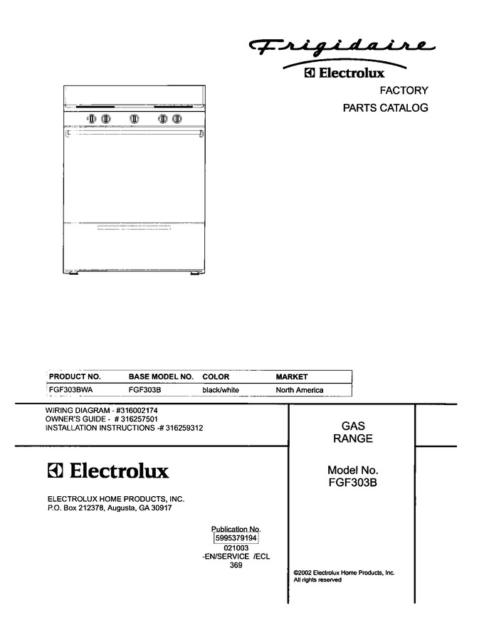Diagram for FGF303BWA