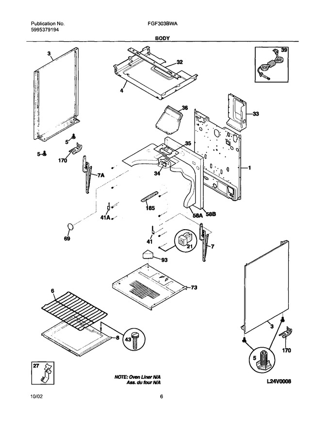 Diagram for FGF303BWA