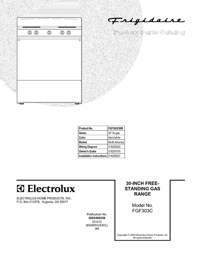 Diagram for FGF303CWB
