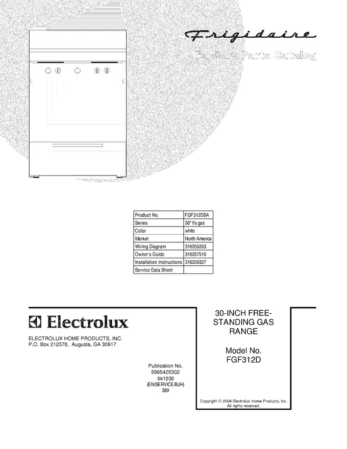 Diagram for FGF312DSA