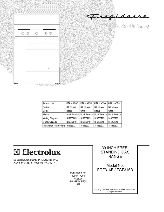 Diagram for FGF316BSE