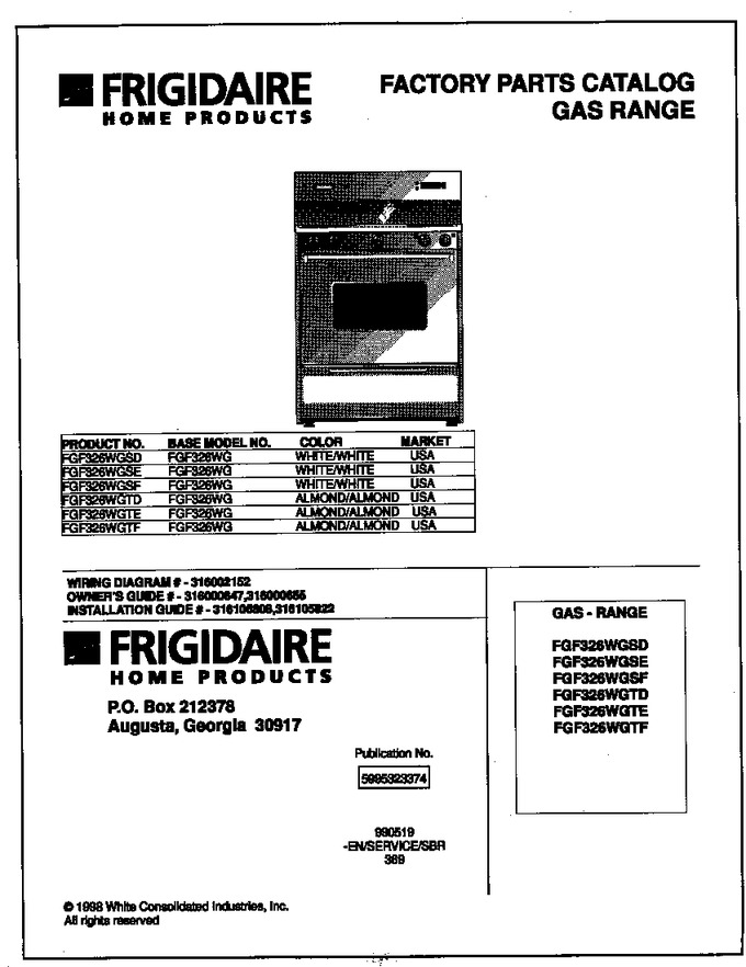 Diagram for FGF326WGSD