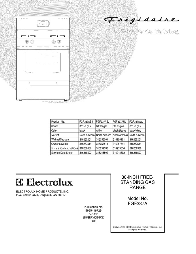 Diagram for FGF337AUJ