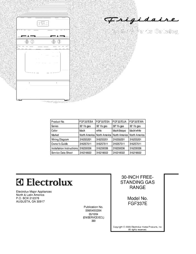 Diagram for FGF337EWA