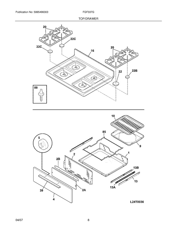 Diagram for FGF337GWA