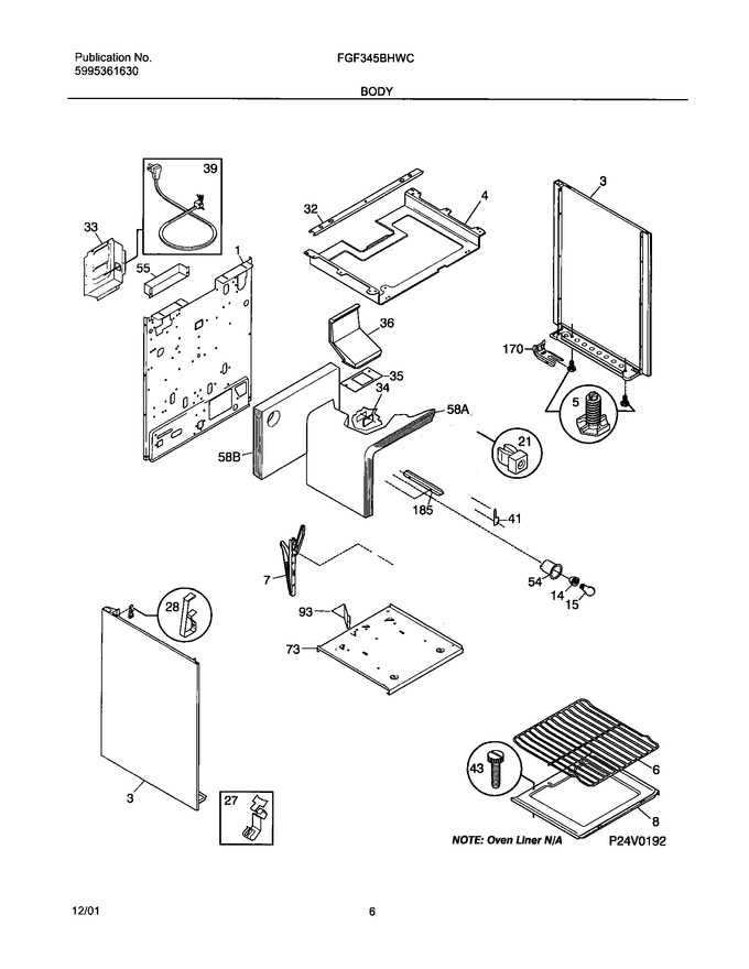 Diagram for FGF345BHWC