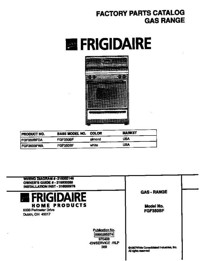 Diagram for FGF350BFDA