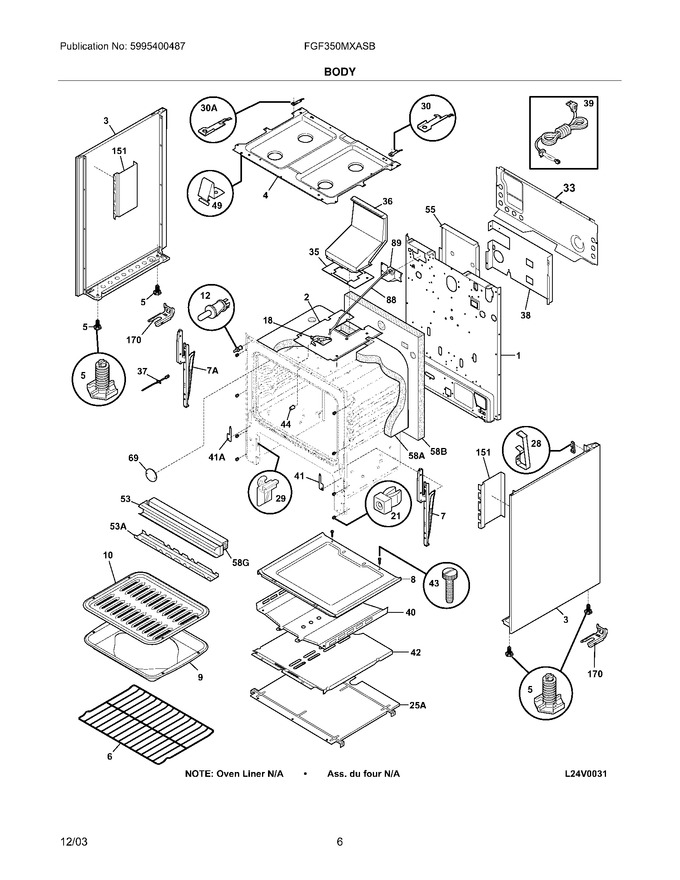 Diagram for FGF350MXASB