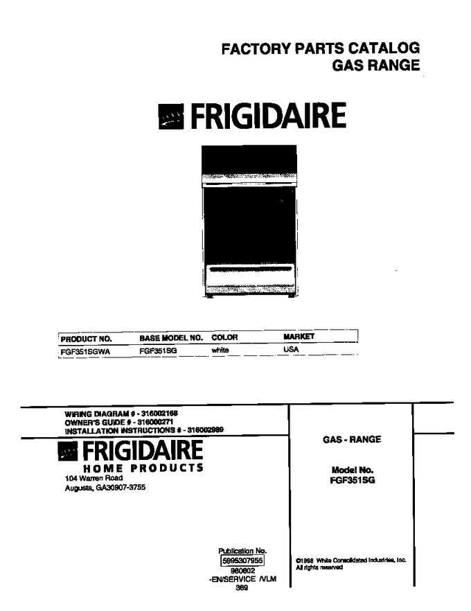Diagram for FGF351SGWA