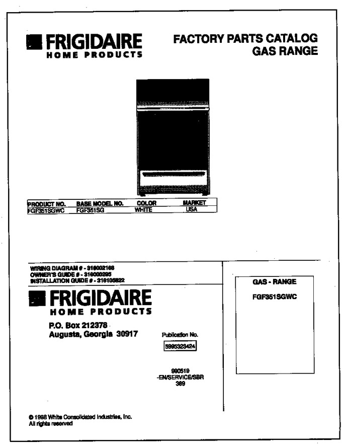 Diagram for FGF351SGWC
