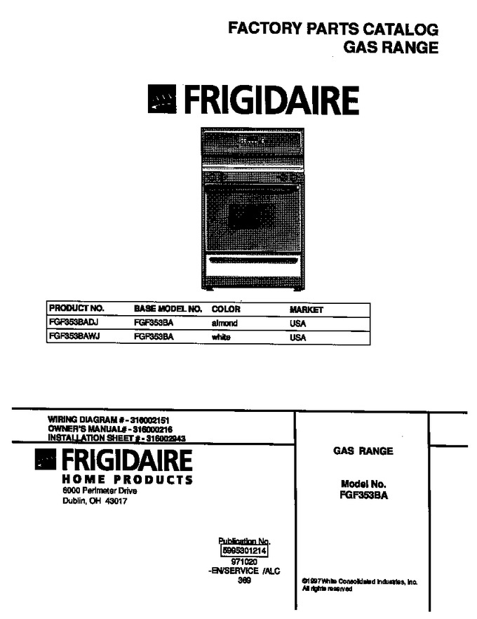 Diagram for FGF353BADJ