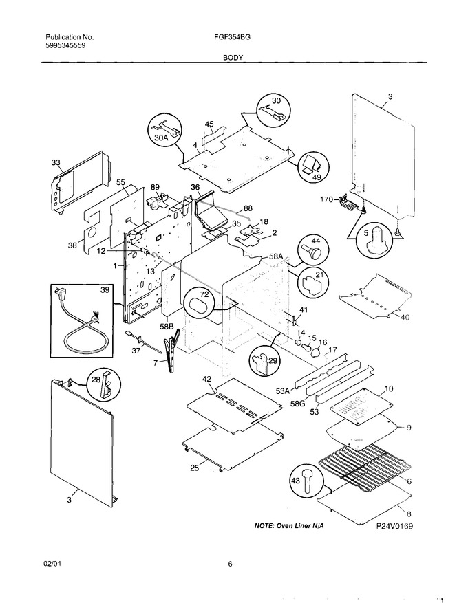 Diagram for FGF354BGWF
