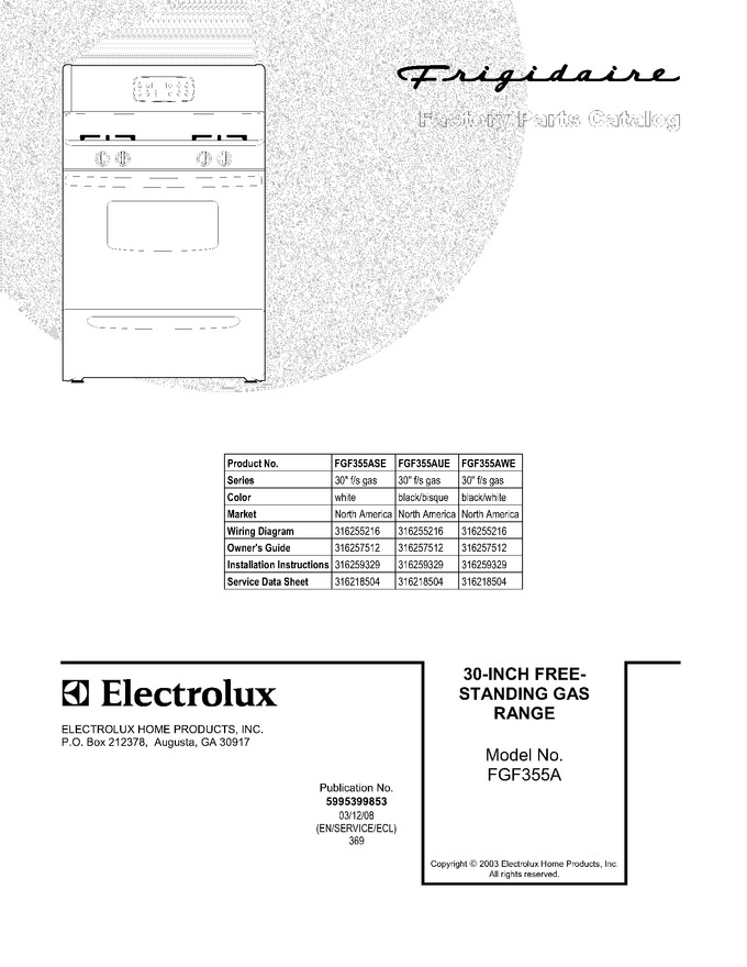 Diagram for FGF355AUE