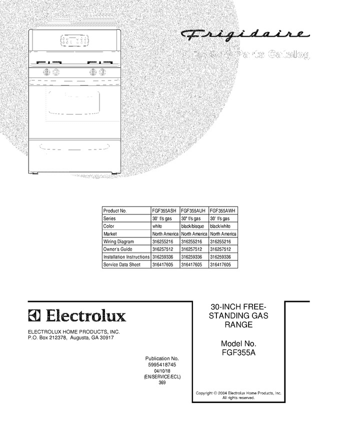Diagram for FGF355ASH