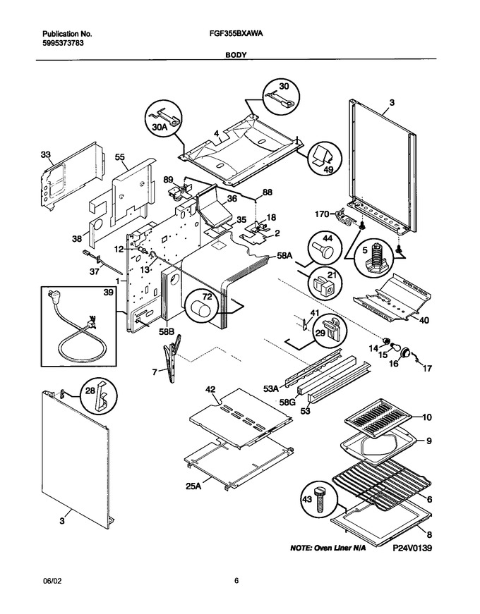 Diagram for FGF355BXAWA