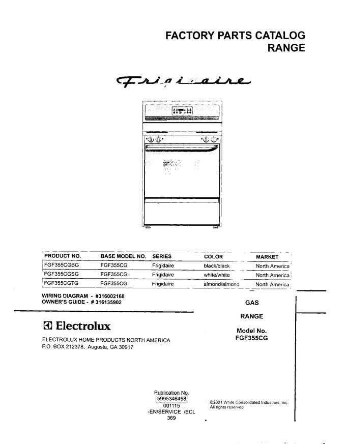 Diagram for FGF355CGBG