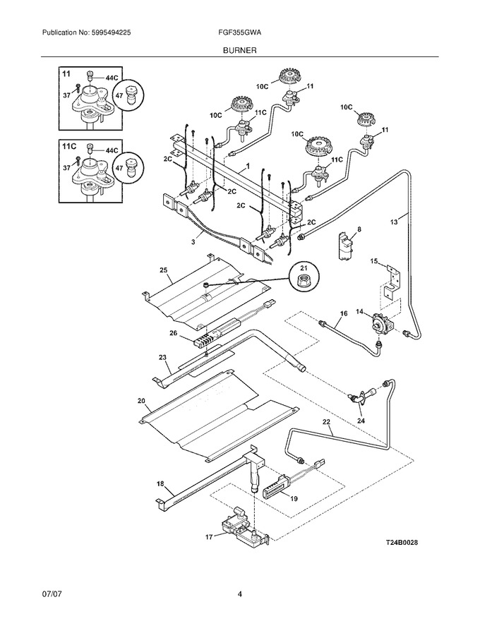 Diagram for FGF355GWA