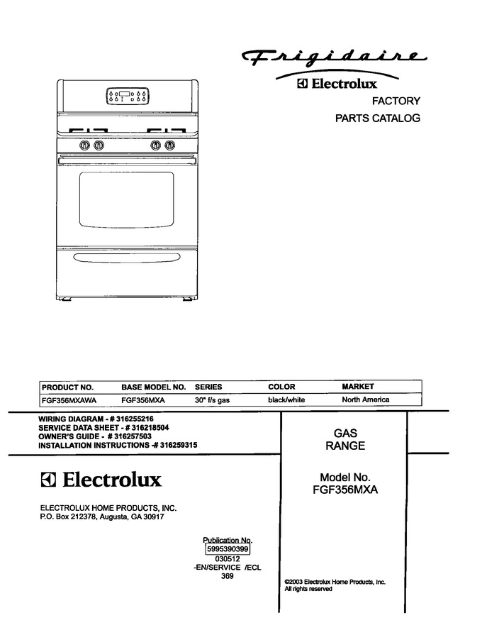 Diagram for FGF356MXAWA