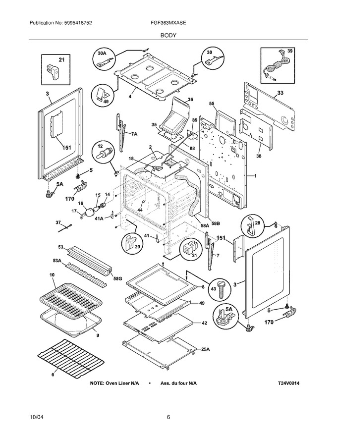 Diagram for FGF363MXASE