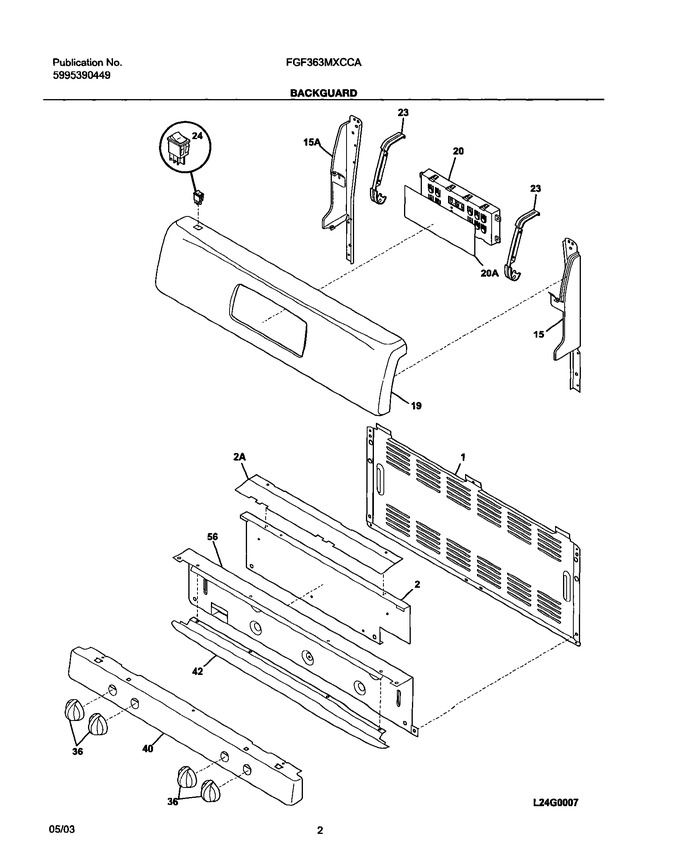 Diagram for FGF363MXCCA