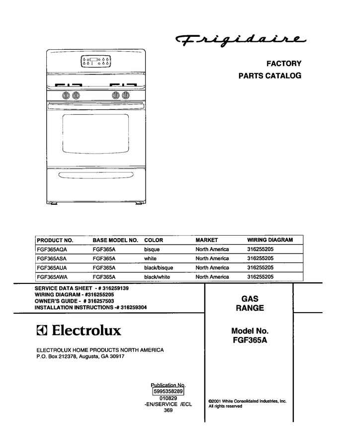 Diagram for FGF365AWA