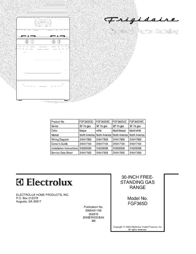 Diagram for FGF365DQC