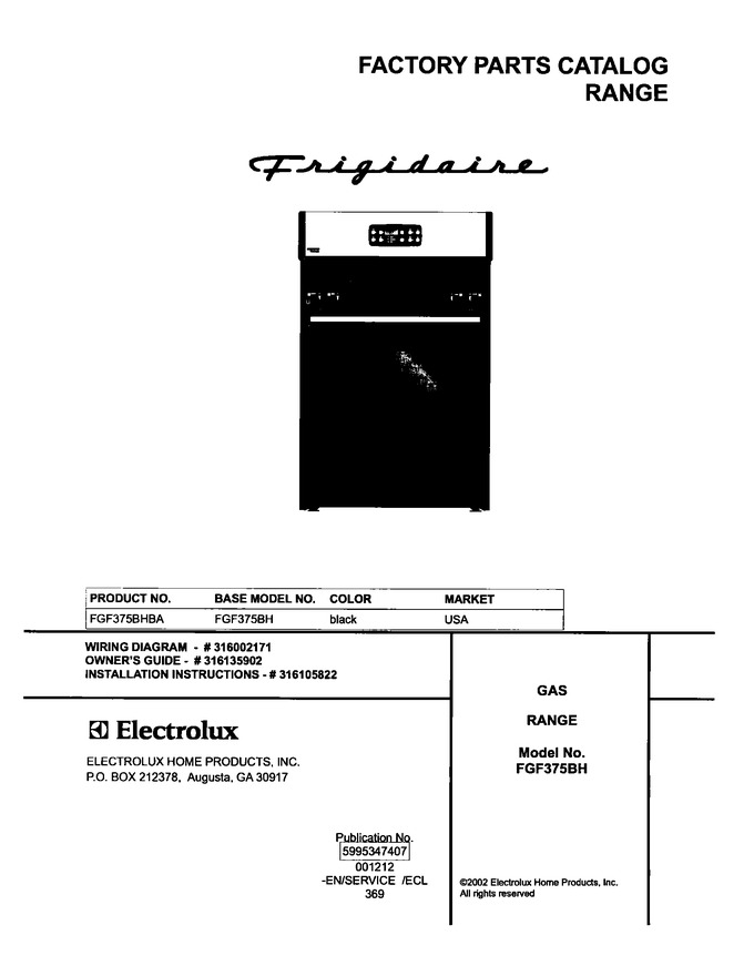 Diagram for FGF375BHBA