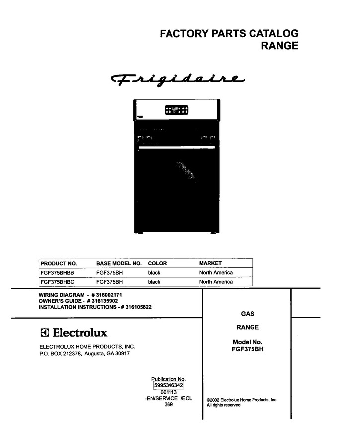 Diagram for FGF375BHBC