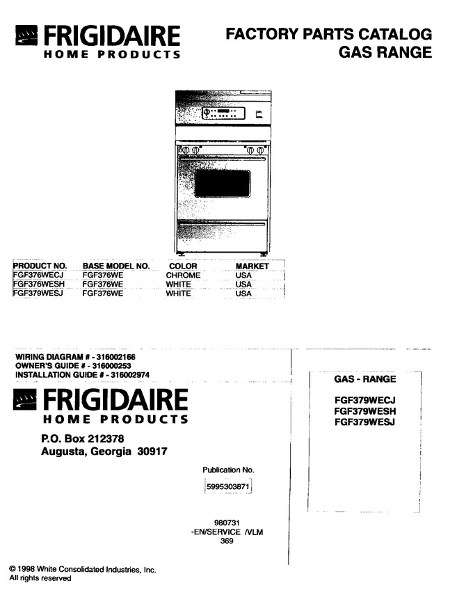 Diagram for FGF376WESH