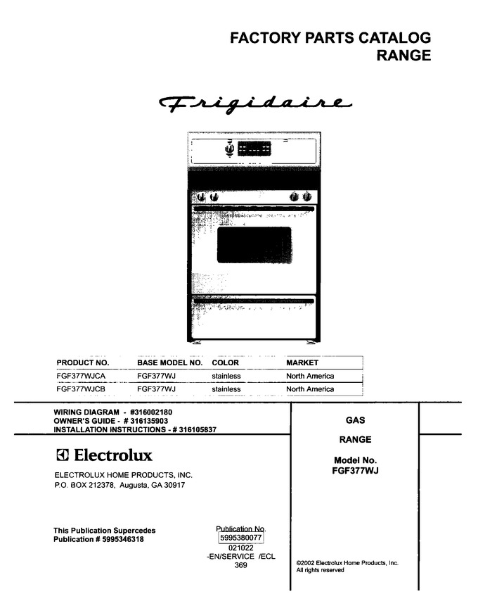 Diagram for FGF377WJCA