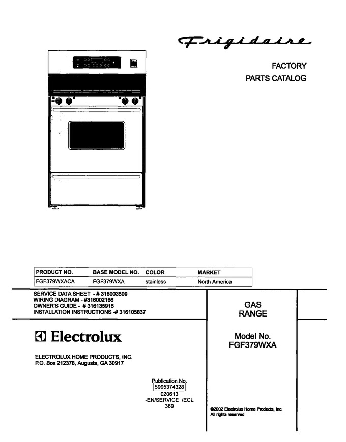 Diagram for FGF379WXACA