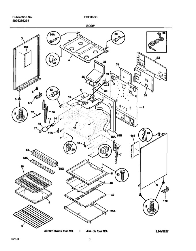 Diagram for FGFB68CSA