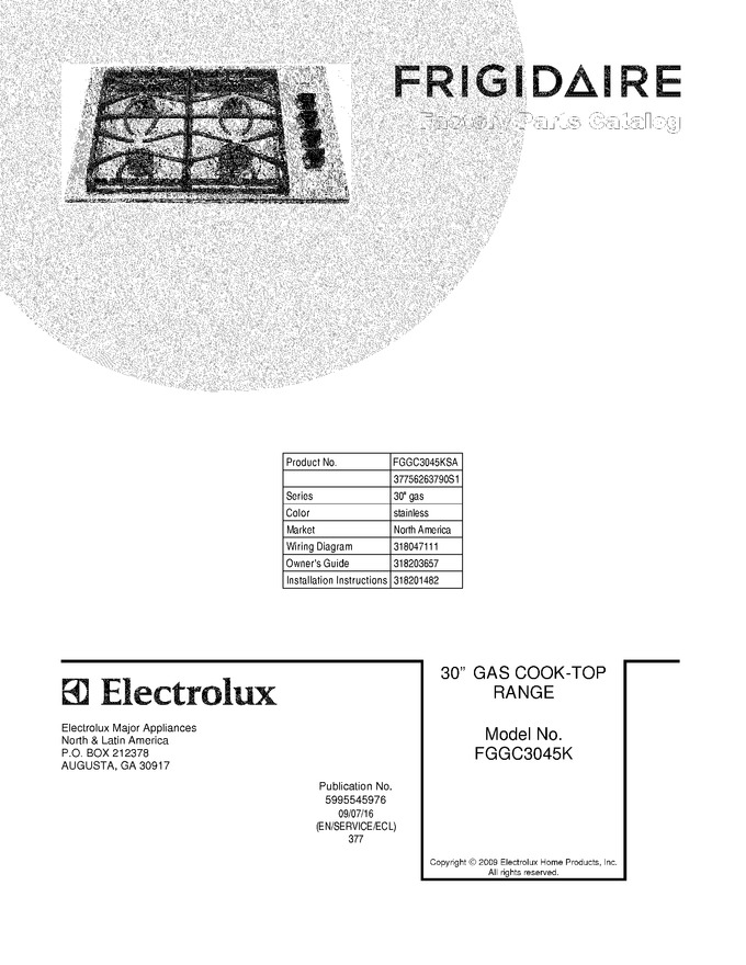Diagram for FGGC3045KSA