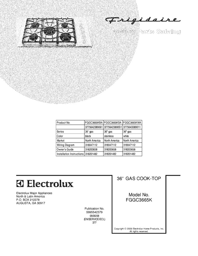 Diagram for FGGC3665KSA