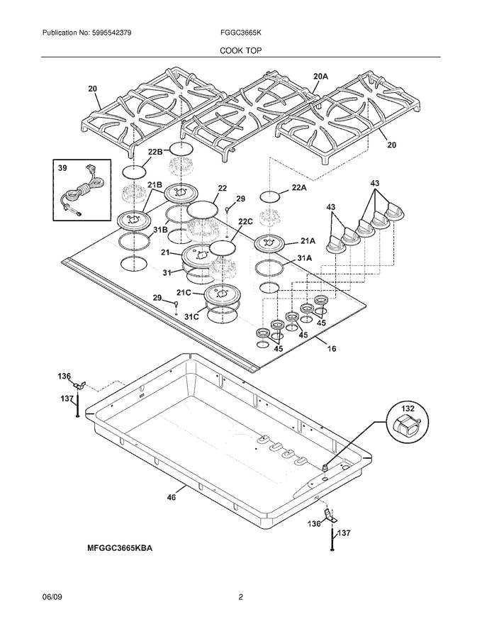 Diagram for FGGC3665KSA