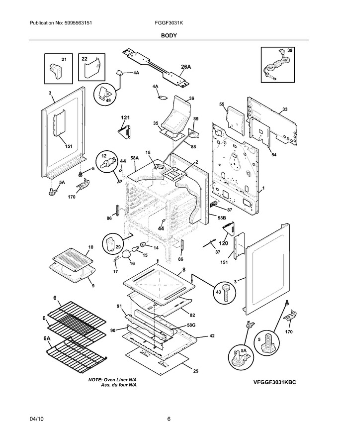 Diagram for FGGF3031KBF