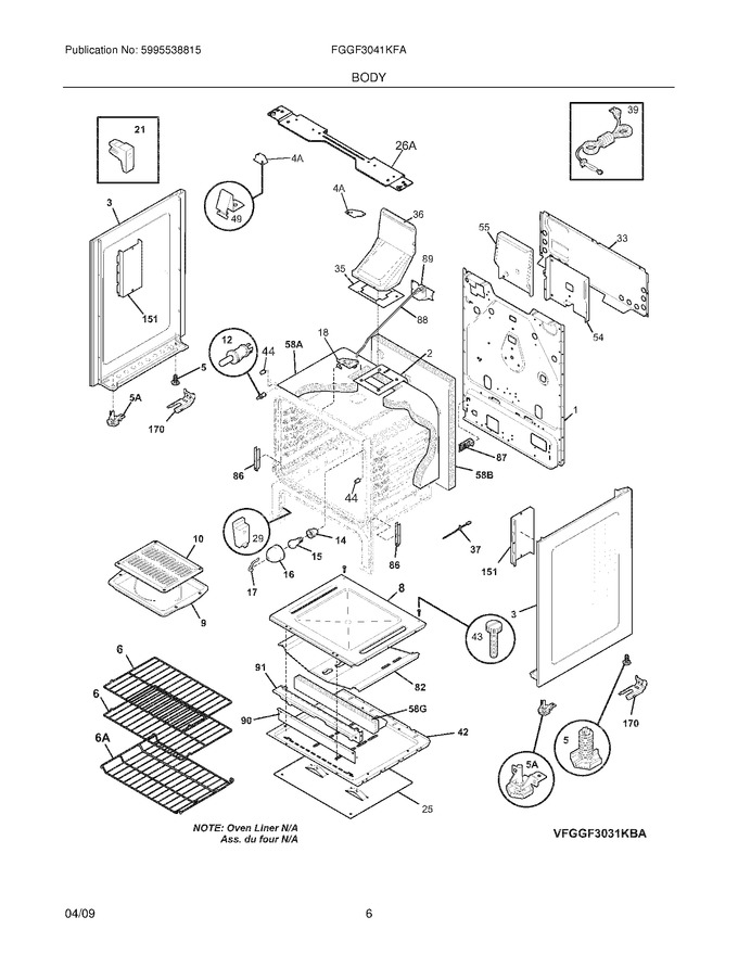 Diagram for FGGF3041KFA