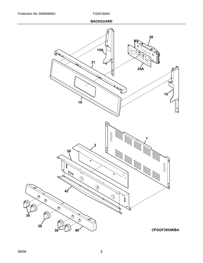 Diagram for FGGF3054KBB