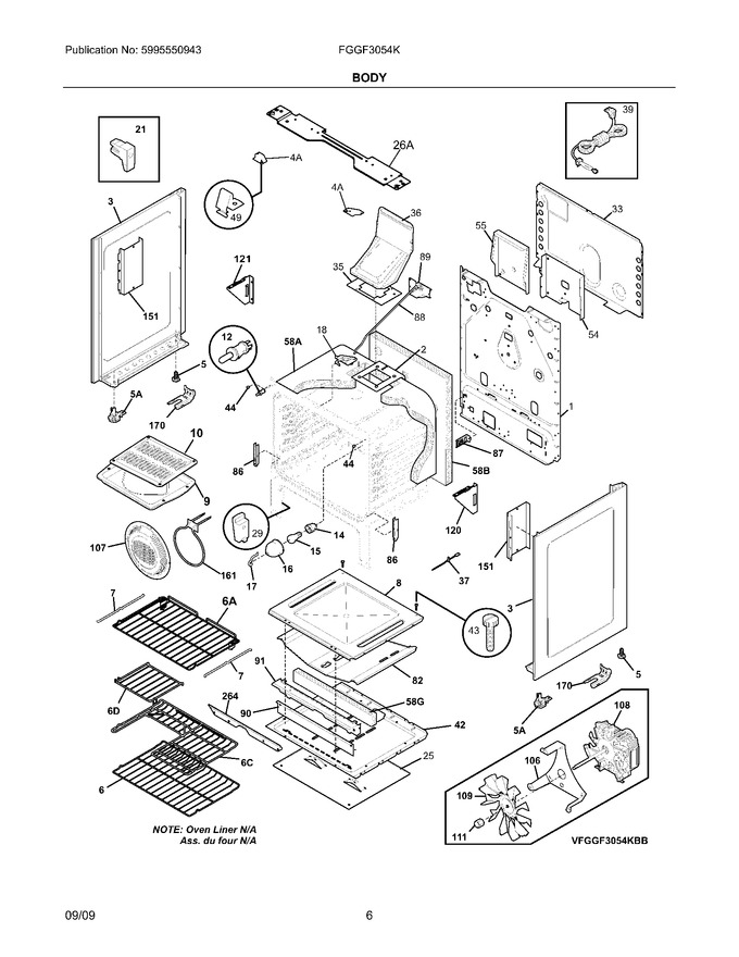 Diagram for FGGF3054KWB